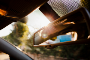 Blogs 3 Rearview mirror and interior vehicle glass detail